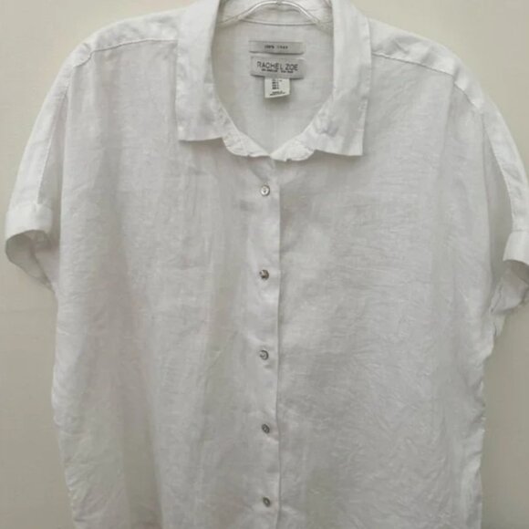 Linen Button Down Shirt - Picture 1 of 7